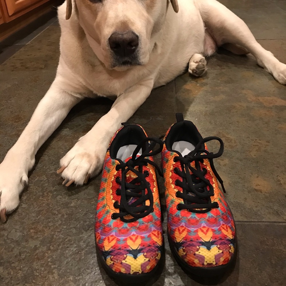 Psychedelic sneakers NWOT